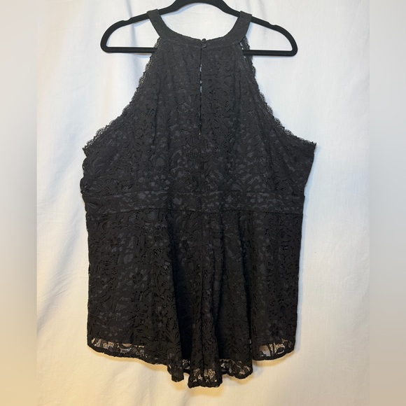 Torrid Black Lace Sleeveless Blouse Boho Grunge 
Flowy Chic Sexy Classy - Picture 3 of 6